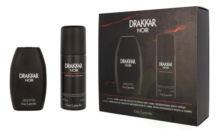 Guy Laroche Drakkar Noir Giftset 250 ml Edt Spray 100ml/Deo Spray 150ml
