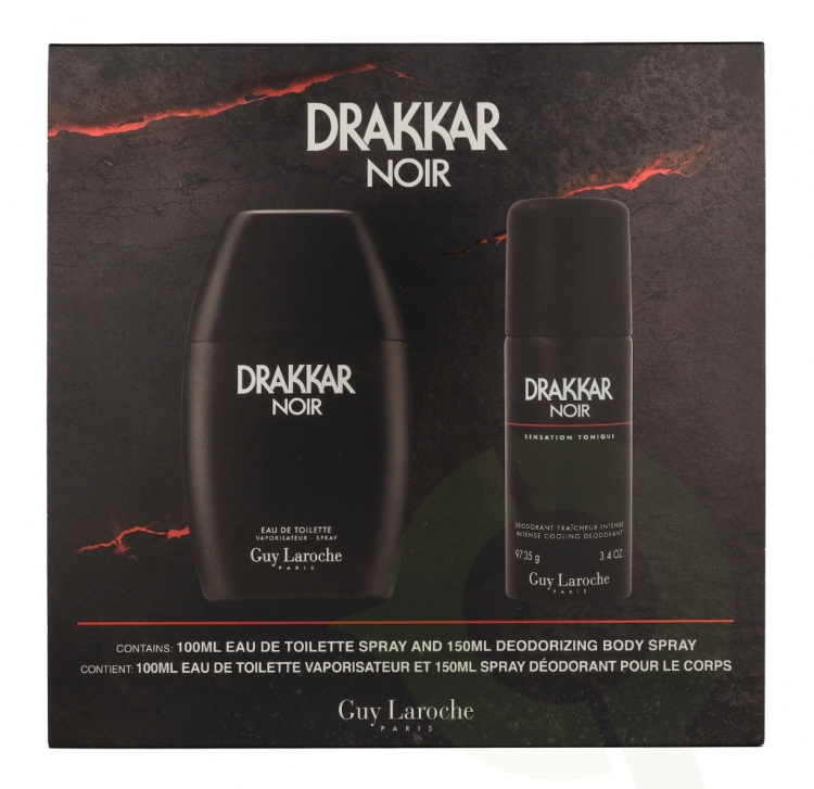 Guy Laroche Drakkar Noir Giftset 250 ml Edt Spray 100ml/Deo Spray 150ml