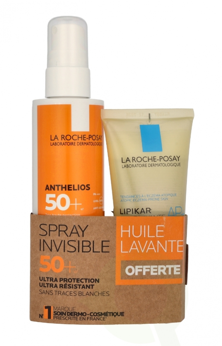 La Roche LRP Anthelios + Lipikar Duo Set 300 ml Anthelios Invisible Spray 200ml/Lipikar AP+ Oil 100ml