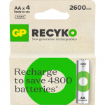 GP Battery Recyko NiMH AA HR6 2600mAh 4-Pack