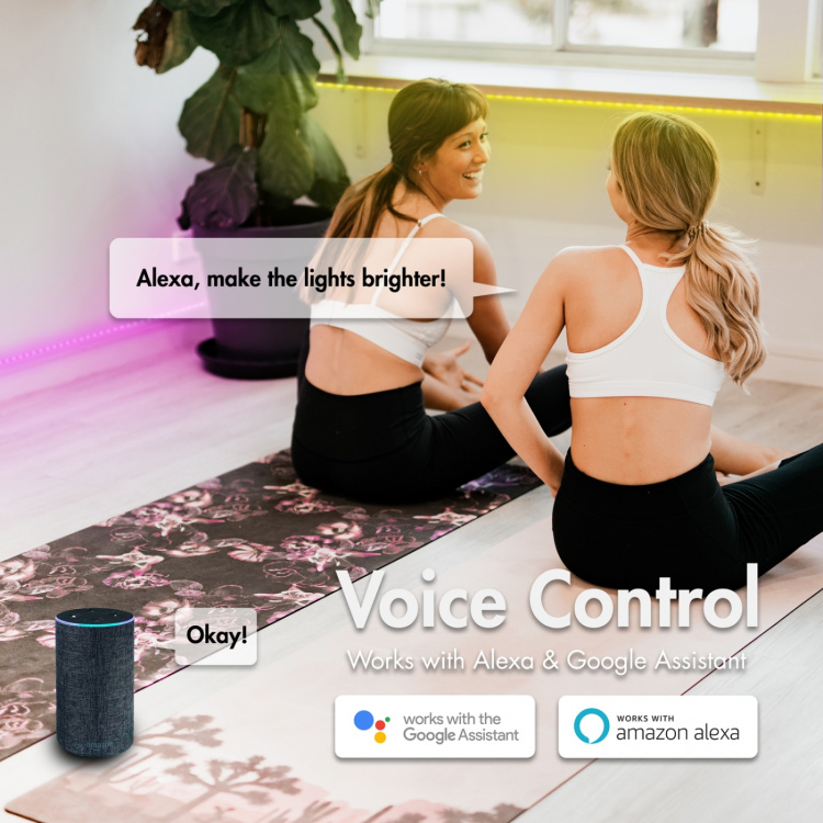 LogiLink Smart RGB+CCT (RGB + Varm-kallvit) Light-strip 5m WiFi Tuya LogiLink Smart RGB+CCT (RGB + Varm-kallvit) Light-strip 5m WiFi Tuya