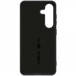 Celly Cromo Soft rubber case Galaxy S25 Svart
