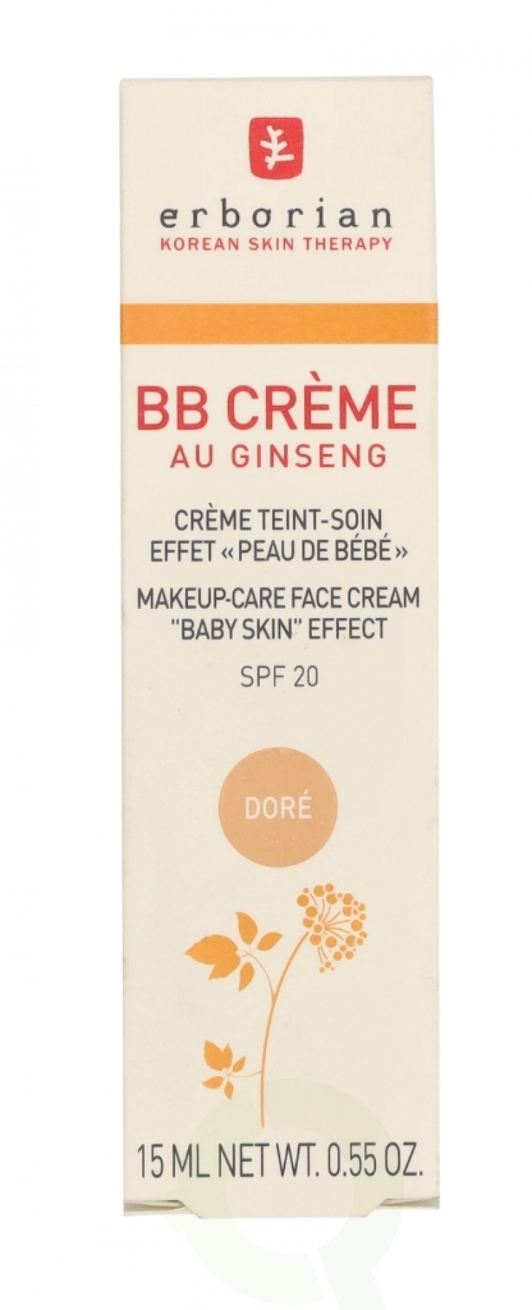 Erborian BB Cream Au Ginseng 5-In-1 Baby Skin Effect SPF20 15 ml Dore