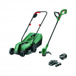 Bosch 18V Lawn Care Set - EasyGrassCut 18V & EasyMower 18V ( Battery & Charger Included )