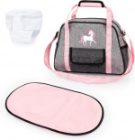 Bayer nursery bag grey with unicorn (69033AB)