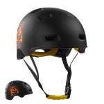Crazy Safety Orange Snake bicycle and skater helmet - Orange - M (54-57cm)