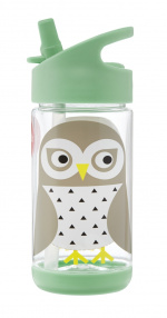 3 Sprouts Water Bottle - Mint Owl 3 Sprouts Water Bottle - Mint Owl