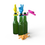 Winkee Bottle stopper - Peace Hand - Set of 4