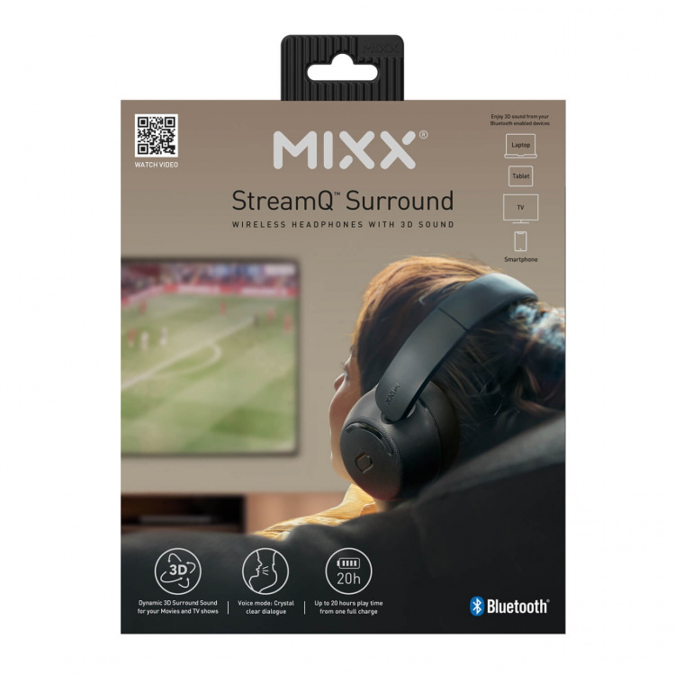 MIXX Headphone StreamQ TV Black