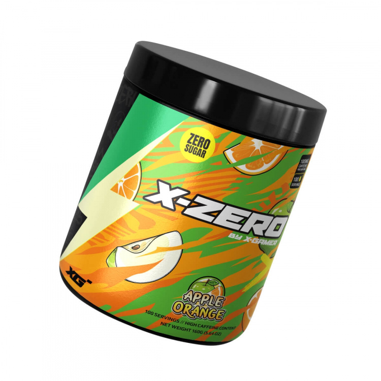 X-GAMER Energy Drink Powder X-Zero 160 gram Apple Orange