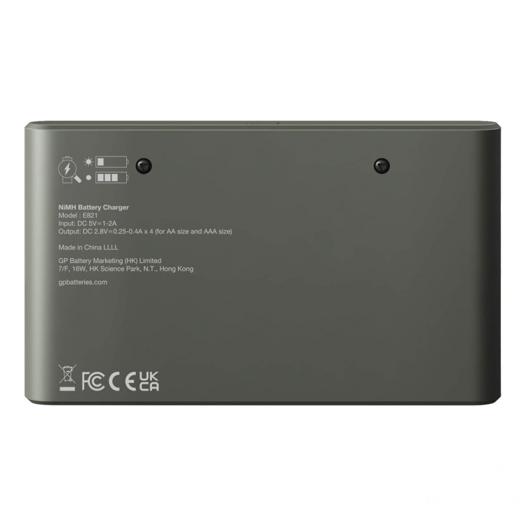 GP Battery Charger Econ Charger E821 8-Slot 4xAA 2100mAh + 4xAAA 850mAh GP Battery Charger Econ Charger E821 8-Slot 4xAA 2100mAh + 4xAAA 850mAh