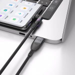 STATIK Cable PowerPivot Pro Nylon Braided USB-C To USB-C Black 1m STATIK Cable PowerPivot Pro Nylon Braided USB-C To USB-C Black 1m