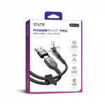 STATIK Cable PowerPivot Pro Nylon Braided USB-C To USB-C Black 1m STATIK Cable PowerPivot Pro Nylon Braided USB-C To USB-C Black 1m