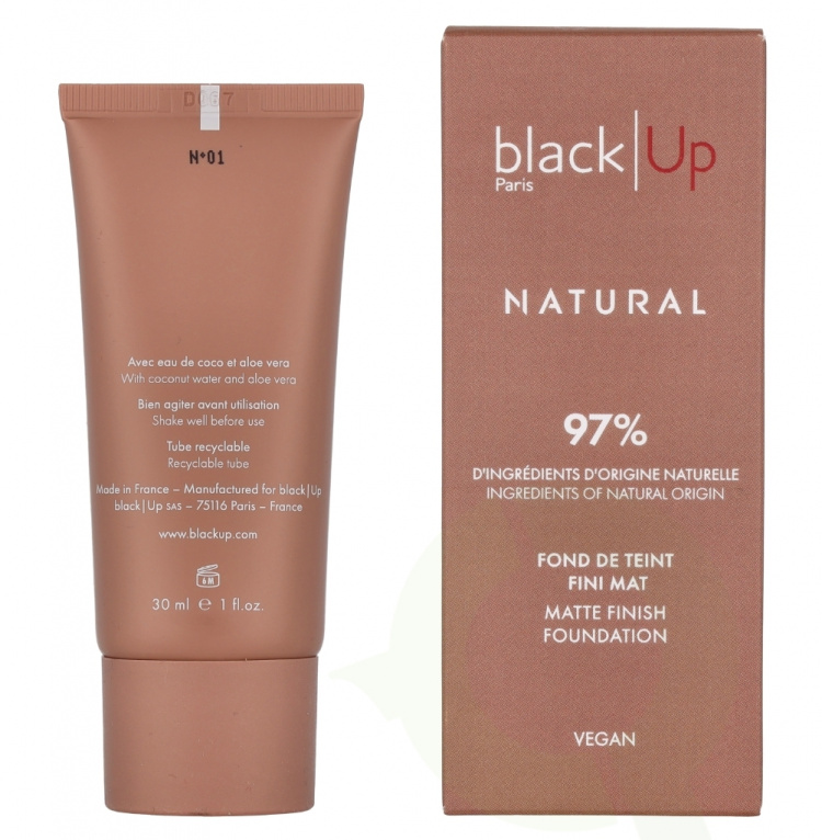 Black Up Mat Finish Foundation 30 ml #01