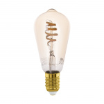 Eglo E27 ST64 spiral, amber - TW - Zigbee, Bluetooth