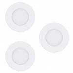 Eglo Set of 3x Fueva-Z recessed white Ø8.5 - TW - Zigbee, Bluetooth
