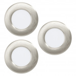 Eglo FUEVA 5 RECESSED SET - 86mm - satineret nikkel Eglo FUEVA 5 RECESSED SET - 86mm - satineret nikkel