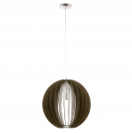 Eglo COSSANO PENDANT - Oak - 50 cm diameter - satineret nikkel