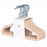 3 Sprouts Velvet Hanger - Hazelnut - 20.5 x 29 cm 3 Sprouts Velvet Hanger - Hazelnut - 20.5 x 29 cm