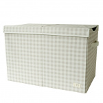 3 Sprouts Recycled Folding Toy Chest - Gingham Beige 3 Sprouts Recycled Folding Toy Chest - Gingham Beige
