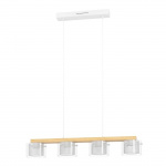 Eglo Portico-Z long table pendant natural and clear L88 - RGB + TW - Zigbee, Bluetooth Eglo Portico-Z long table pendant natural and clear L88 - RGB + TW - Zigbee, Bluetooth