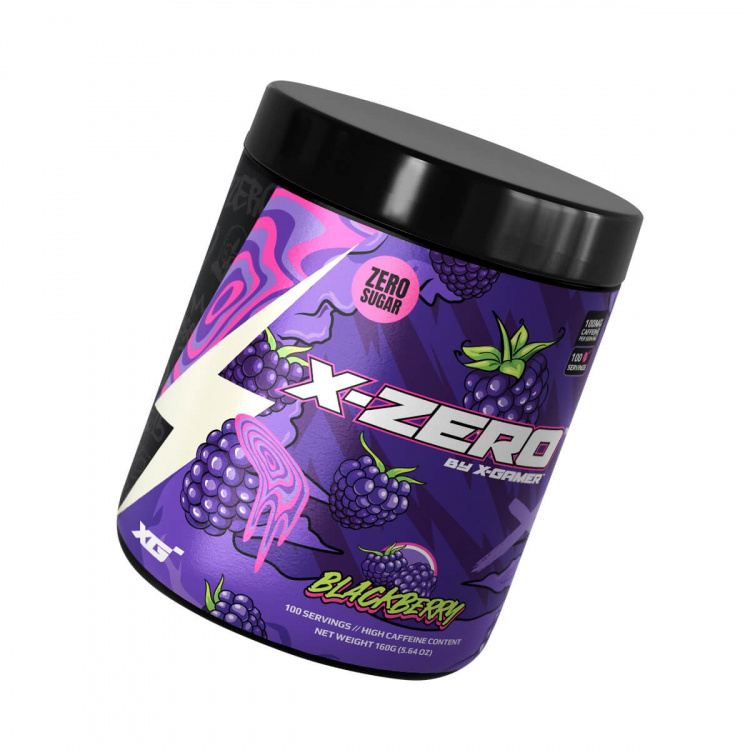 X-GAMER Energy Drink Powder X-Zero 160 gram Blackberry