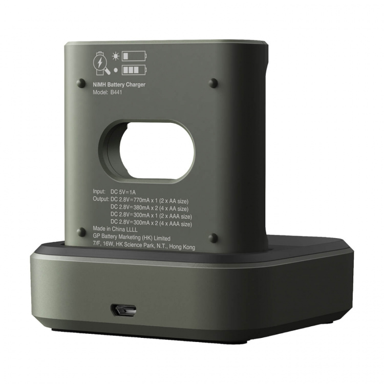GP Battery Charger Everyday Charger B441 + D451 4xAA 2100mAh GP Battery Charger Everyday Charger B441 + D451 4xAA 2100mAh
