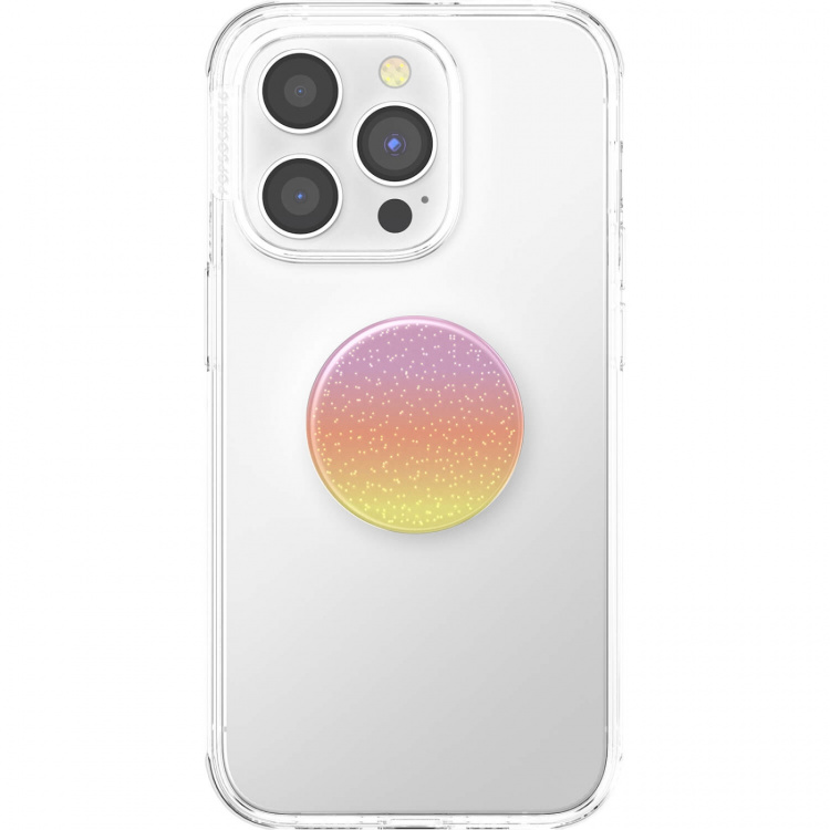 PopSockets Phone Holder PopGrip Original Glitter Aura Sunrise