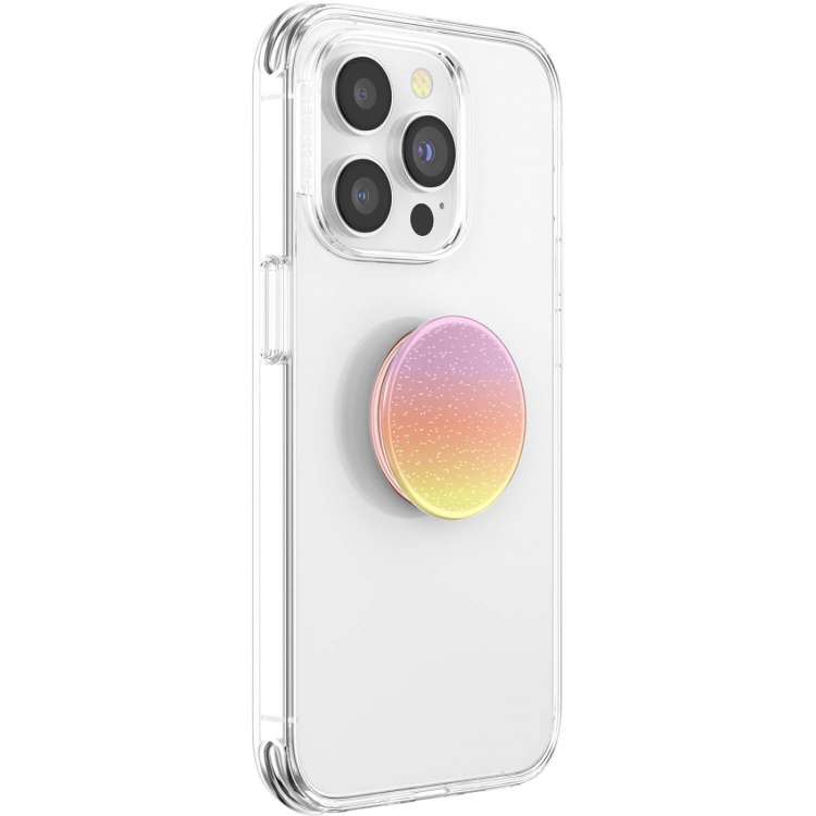 PopSockets Phone Holder PopGrip Original Glitter Aura Sunrise