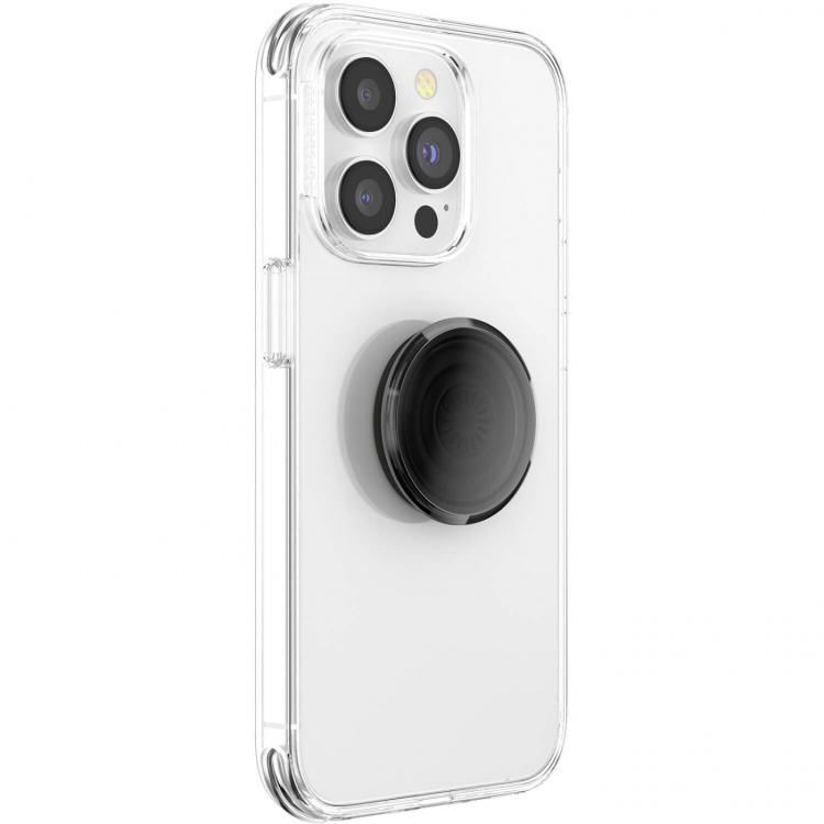 PopSockets Phone Holder PopGrip Original Translucent Black Smoke