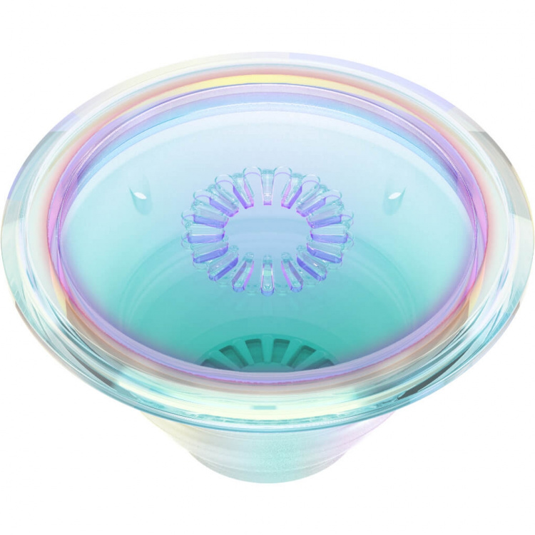 PopSockets Phone Holder PopGrip Original Clear Iridescent PopSockets Phone Holder PopGrip Original Clear Iridescent