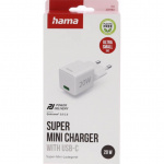 Hama Charger USB-C PD 20W Fast White