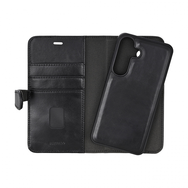Buffalo Wallet 2in1 Samsung S25 5G Leather 3 Card Black Buffalo Wallet 2in1 Samsung S25 5G Leather 3 Card Black