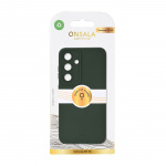 Onsala Phone Case Samsung S25 5G Back Silicone Touch Recycled Olive Green
