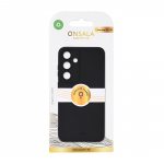 Onsala Phone Case Samsung S25+ 5G Back Silicone Touch Recycled Black