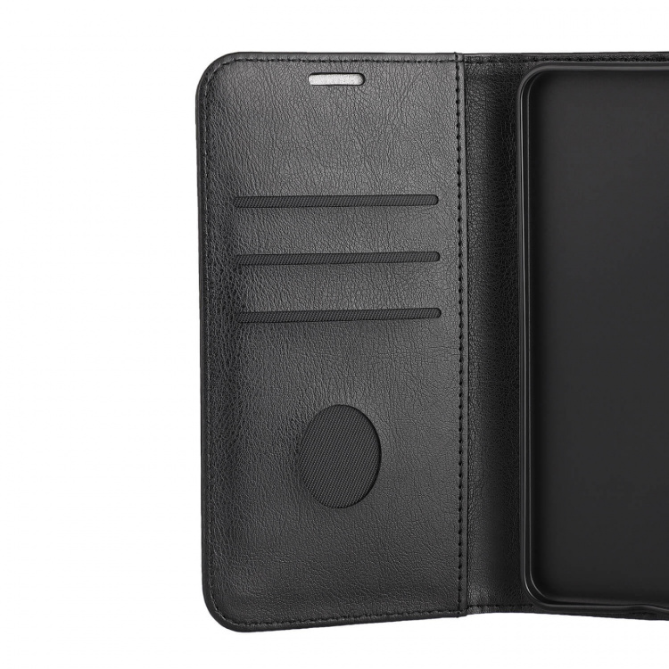 Radicover Phone Case Samsung S25 5G Flipcover Anti Radi RFID 3 Card Black PU Radicover Phone Case Samsung S25 5G Flipcover Anti Radi RFID 3 Card Black PU