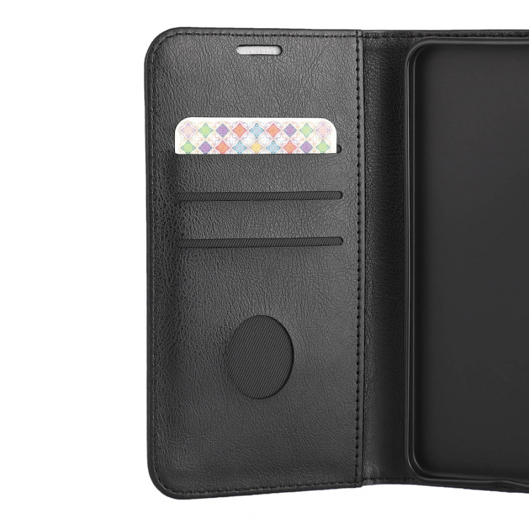 Radicover Phone Case Samsung A56 5G Flipcover Anti Radi RFID 3 Card Black PU