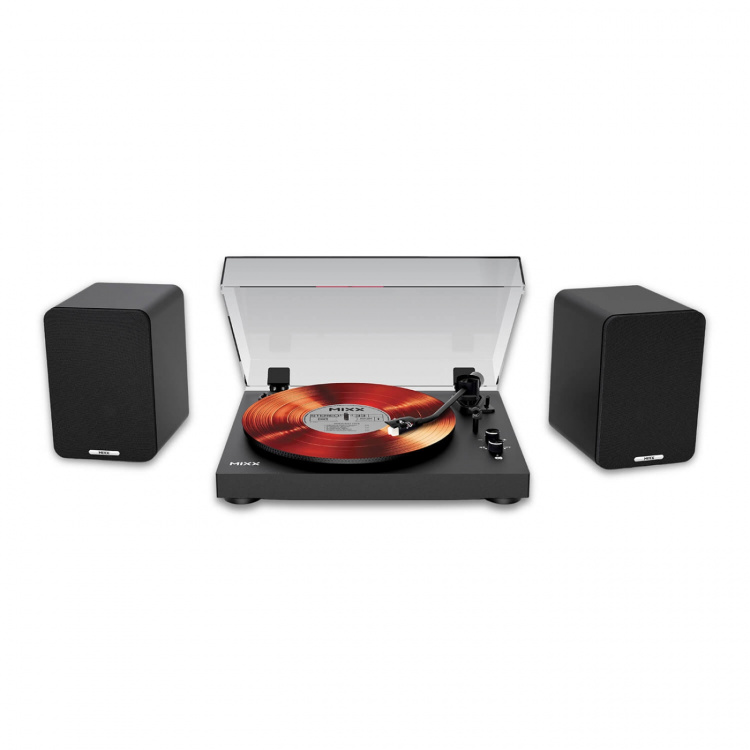 MIXX Vinyl Record Player System 5 Stereo Incl Speakers Black MIXX Vinyl Record Player System 5 Stereo Incl Speakers Black