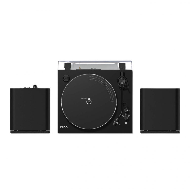 MIXX Vinyl Record Player System 5 Stereo Incl Speakers Black MIXX Vinyl Record Player System 5 Stereo Incl Speakers Black