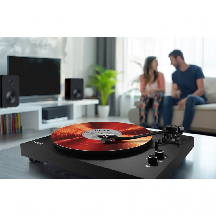 MIXX Vinyl Record Player System 5 Stereo Incl Speakers Black MIXX Vinyl Record Player System 5 Stereo Incl Speakers Black