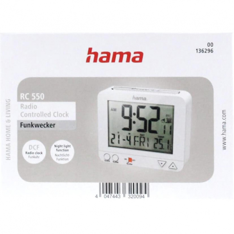 Hama Alarm Clock RC550 Radio White