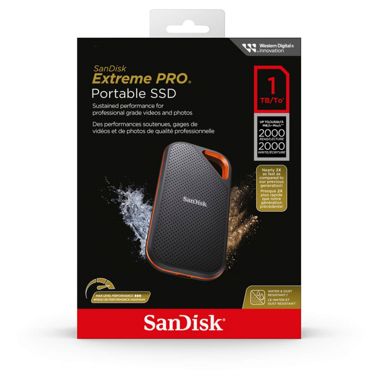 SanDisk Portable SSD Extreme PRO 1TB Up To 2000MB/s SanDisk Portable SSD Extreme PRO 1TB Up To 2000MB/s