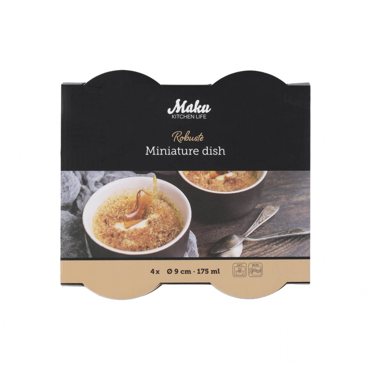 Maku Dish Ceramic Small 4 Pcs