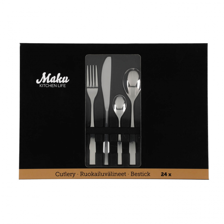 Maku Cutlery Set Stainless Steel 24 Pcs
