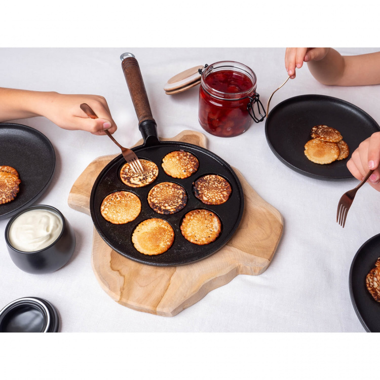 Maku Pancake Pan 7 Cups Black Maku Pancake Pan 7 Cups Black