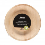 Maku Plate Palm Leaf Round 20cm 10 Pcs