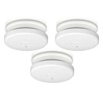 Alecto Smoke detector with hush button 3-pack White Alecto Smoke detector with hush button 3-pack White