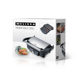 MELISSA Panini / Table grill 1600W Black / Stainless Steel top housing MELISSA Panini / Table grill 1600W Black / Stainless Steel top housing