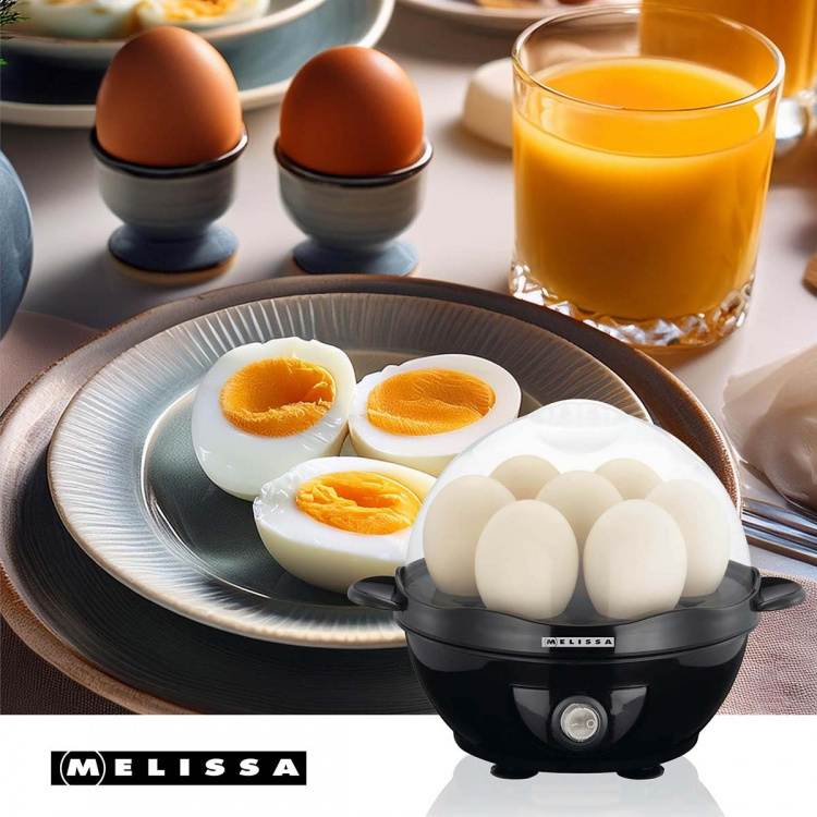 MELISSA Egg boiler 7 eggs with transparent button 360W Black