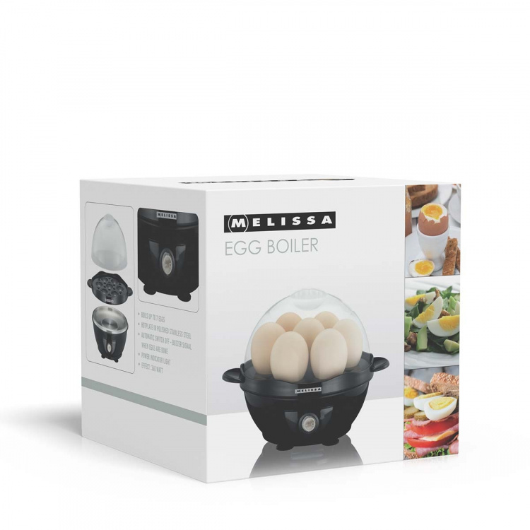 MELISSA Egg boiler 7 eggs with transparent button 360W Black